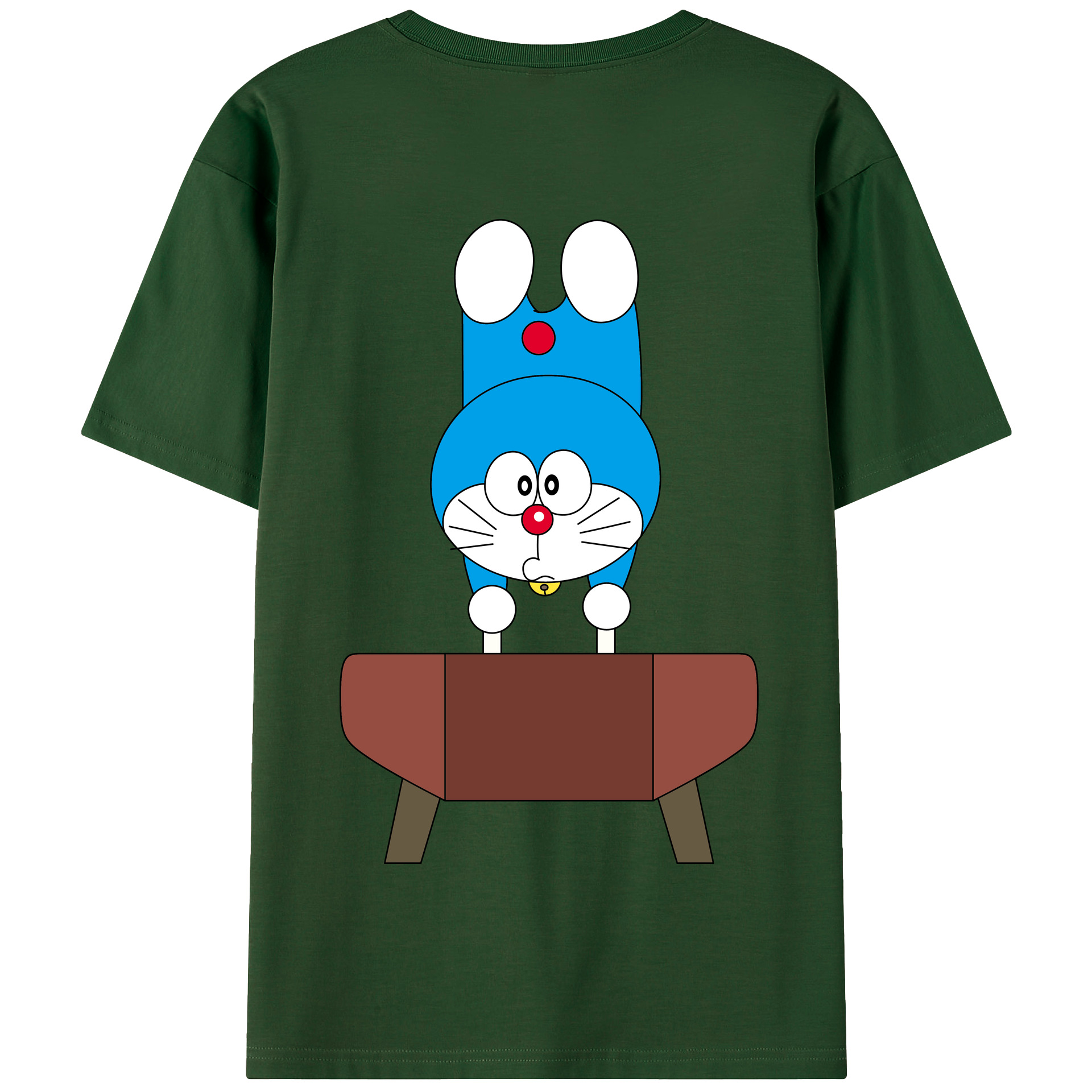 （画像用） ドラえもん Doraemon 綿100％半袖Tシャツ（背面プリント）